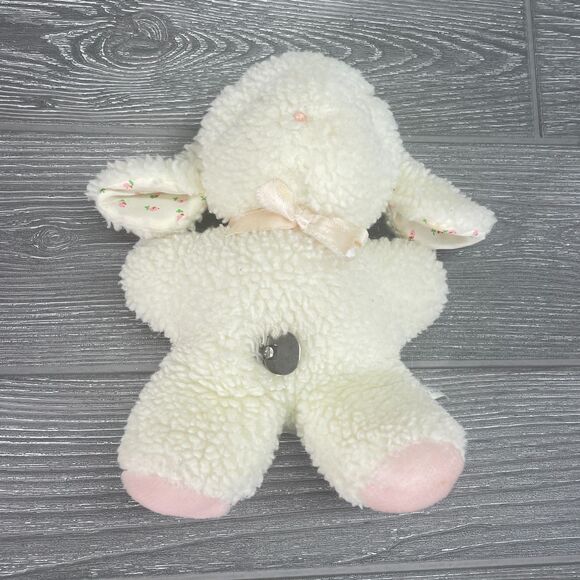 Vintage Eden Lamb Sherpa Plush Musical Wind Up Lullaby Baby Stuffed Animal Toy - Picture 7 of 12